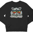 Retro Raccoon Youth Sweatshirt - Cool Sunglasses Design for Animal Lovers