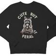 Sarcastic Raccoon Youth Crewneck Sweatshirt - Cute & Feral Design