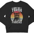 Save The Trash Pandas Sweatshirt - Retro Raccoon Design for Youth