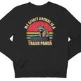 My Spirit Animal Is A Trash Panda Raccoon Enthusiasts Youth Crewneck Sweatshirt