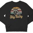 Stay Trashy Opossum Raccoon Internet Memes Meme Youth Crewneck Sweatshirt