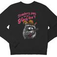Strawberry Jam Raccoon Youth Crewneck Sweatshirt - Fun Design
