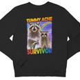 Tummy Ache Survivor Raccoon Youth Sweatshirt - Small Crewneck