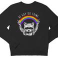 Youth Crewneck Sweatshirt - LGBTQ Pride | Raccoon Design | Be Yourself