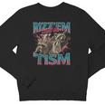 Youth Crewneck Sweatshirt - Raccoon Meme for Autism Awareness