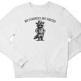 Cowboy Raccoon Youth Crewneck Sweatshirt | Whimsical Fun Top
