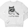 Raccoon Crewneck Sweatshirt for Kids - Moonlit Trash Panda Print