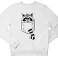 Raccoon 'Trash Panda' Youth Crewneck Sweatshirt | Blue Cartoon Theme
