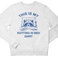 Sarcastic Youth Crewneck Sweatshirt - Raccoon Meme for Relaxation