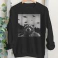 Alien UFO Raccoon Youth Sweatshirt - Unique Space Fun