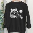 Bruh Raccoon Trash Panda Lover Racoon Meme Teens Slang Youth Crewneck Sweatshirt