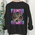 Even Baddies Get Saddies Raccoon Oddly Specific Meme Youth Crewneck Sweatshirt