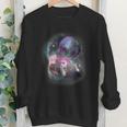 Ferret Moon Howl Youth Crewneck Sweatshirt - Playful Animal Design