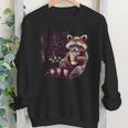 Groovy This Little Light-Of Mine Dumpster Fire Raccoon Youth Crewneck Sweatshirt