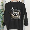 It's Called Trash Can Not Trash Cannot Funny Racoon Youth Crewneck Sweatshirt