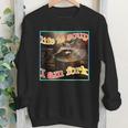 Life Is Soup Oddly Specific Weird Ironic Raccoon Meme Youth Crewneck Sweatshirt
