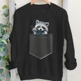 Pocket Raccoon Youth Crewneck Sweatshirt - Playful Vibe for Kids
