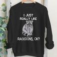 Raccoon Lover Youth Crewneck Sweatshirt – Cute Wildlife Theme