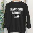 Raccoon Mode On Youth Sweatshirt - Fun Animal Lover Costume