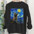 Raccoon Starry Night Van Gogh Sweatshirt - Youth Crewneck - Art Gift