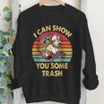 Raccoon Vintage Youth Crewneck Sweatshirt | Retro Style for Nature Lovers