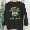 Raccoon Youth Crewneck Sweatshirt - Fun & Playful Wildlife Theme