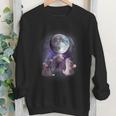 Rat Howling Moon Crewneck Sweatshirt | Fun Youth Outfit
