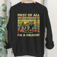Retro Angry Raccoon Youth Sweatshirt | Delightful Animal Design