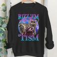 Retro Raccoon Meme Kids Sweatshirt | Youth Crewneck | Funny & Unique