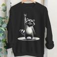 Retro Raccoon Rock Crewneck Sweatshirt - Unisex Vintage Style