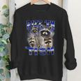 Rizz Autistic Raccoon Meme Youth Crewneck Sweatshirt - Fun Style