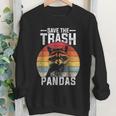 Save The Trash Pandas Sweatshirt - Retro Raccoon Design for Youth