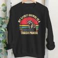 My Spirit Animal Is A Trash Panda Raccoon Enthusiasts Youth Crewneck Sweatshirt