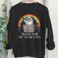 Trash Panda Raccoon Youth Crewneck Sweatshirt - Fun Animal Design