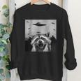 UFO Raccoon Sweatshirt | Alien Design Crewneck for All Ages