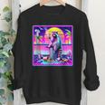 Vaporwave Raccoon Youth Sweatshirt - Retro Synthwave Style