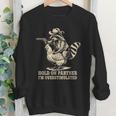Vintage Cowboy Raccoon Crewneck Sweatshirt - Fun Western Style