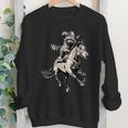 Vintage Cowboy Raccoon Crewneck Sweatshirt - Retro 90s Western Style