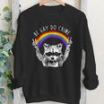 Youth Crewneck Sweatshirt - LGBTQ Pride | Raccoon Design | Be Yourself