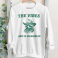 Sarcastic Raccoon Cowboy Youth Crewneck Sweatshirt | Fun Vibes