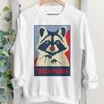 Trash Panda Raccoon Lover Poster Animal Youth Crewneck Sweatshirt