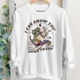 Youth Crewneck Sweatshirt - Raccoon & Possum - Fun Animal Art