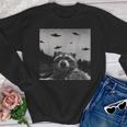 Alien UFO Raccoon Youth Sweatshirt - Unique Space Fun