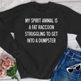 Fat Raccoon Sarcastic Youth Crewneck Sweatshirt - Humorous Spirit Animal
