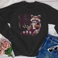 Groovy This Little Light-Of Mine Dumpster Fire Raccoon Youth Crewneck Sweatshirt