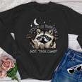 It's Called Trash Can Not Trash Cannot Funny Racoon Youth Crewneck Sweatshirt