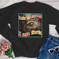 Life Is Soup Oddly Specific Weird Ironic Raccoon Meme Youth Crewneck Sweatshirt