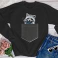 Pocket Raccoon Youth Crewneck Sweatshirt - Playful Vibe for Kids