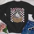 Possum Racoon Adopt A Cat Team Trash Opossums Raccoons Small Youth Crewneck Sweatshirt