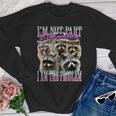 Raccoon Meme Youth Crewneck Sweatshirt - Fun Bootleg Style